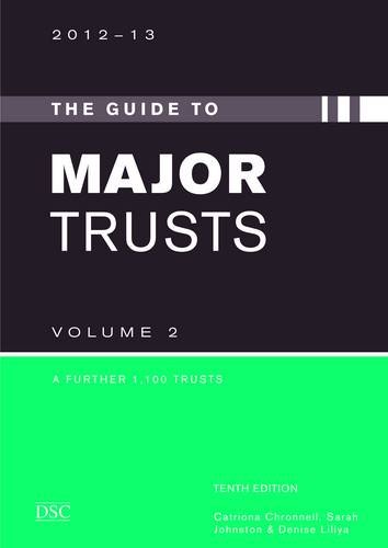 Stock image for Guide to the Major Trusts, 2012-13 for sale by Better World Books Ltd