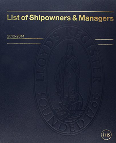 9781906313746: List of Shipowners & Managers