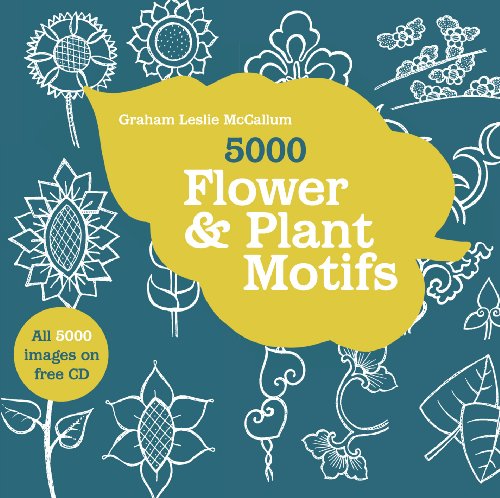 9781906388928: 5000 Flower and Plant Motifs (Book & CD): A Sourcebook