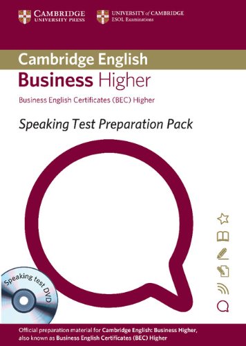 9781906438616: Speaking Test Preparation Pack for BEC Higher Paperback with DVD