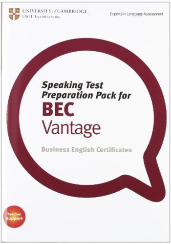 9781906438623: Speaking Test Preparation Pack for BEC Vantage Paperback with DVD