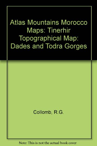 Beispielbild fr Atlas Mountains Morocco Maps Tinerhir Topographical Map Dades and Todra Gorges zum Verkauf von PBShop.store US