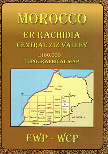 9781906449056: Atlas Mountains Morocco Maps: Er Rachidia Topographical Map: Central Ziz Valley