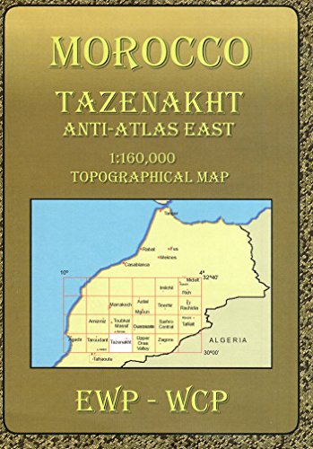 Beispielbild fr Atlas Mountains Morocco Maps Tazenakht Topographical Map Antiatlas East zum Verkauf von PBShop.store US