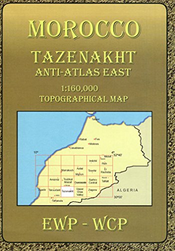 9781906449070: Atlas Mountains Morocco Maps: Tazenakht Topographical Map: Anti-atlas East