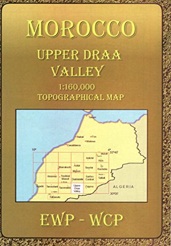 Beispielbild fr Atlas Mountains Morocco Maps Upper Draa Valley Topographical Map zum Verkauf von PBShop.store US