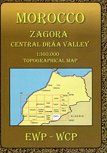 Beispielbild fr Atlas Mountains Morocco Maps Zagora Topographical Map Central Draa Valley zum Verkauf von PBShop.store US