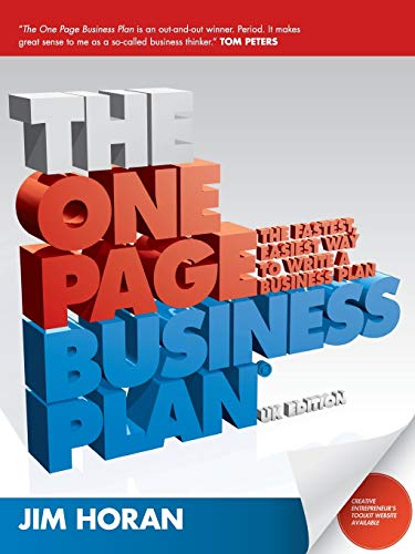 9781906465315: The One Page Business Plan: The Fastest, Easiest Way to Write a Business Plan, UK Edition: Start With a Vision, Build a Company!, UK Edition