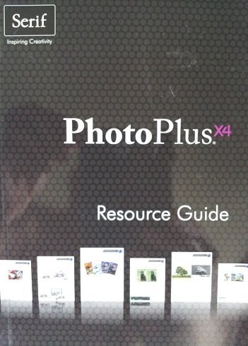 Stock image for PhotoPlus X4 Resource Guide for sale by WorldofBooks