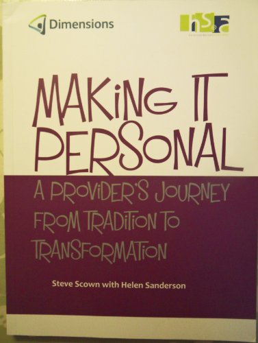 Imagen de archivo de Making it Personal: A provider's journey from tradition to transformation: Dimensions. a la venta por Seagull Books