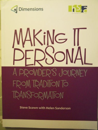 9781906514334: Making it Personal: A providers journey from tradition to transformation: Dimensions.
