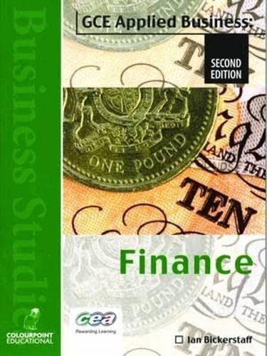 Imagen de archivo de Finance: GCE Applied Businesses a la venta por WorldofBooks
