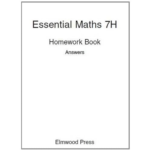 Beispielbild fr Essential Maths 7H Homework Book Answers zum Verkauf von Ammareal