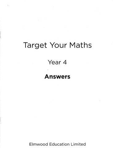 Beispielbild fr Target Your Maths Year 4 Answer Book zum Verkauf von WorldofBooks