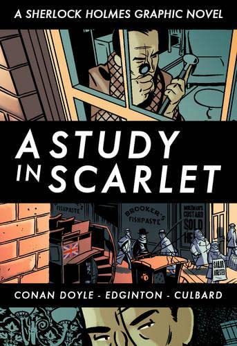 Stock image for Crime Classics: A Study in Scarlet (Sherlock Holmes Graphic Novel) for sale by WorldofBooks