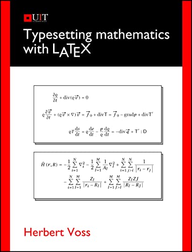 Beispielbild fr Typesetting Mathematics with LaTeX zum Verkauf von Mispah books