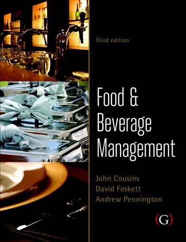 Beispielbild fr Food and Beverage Management zum Verkauf von Blackwell's