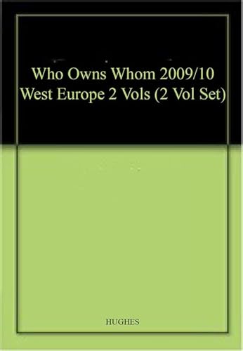 9781906943370: Who Owns Whom 2009/10 West Europe 2 Vols