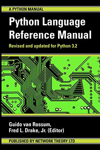 Stock image for The Python Language Reference Manual (Python Manual) for sale by Toscana Books
