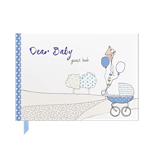 Beispielbild fr Dear Baby - Baby Shower / Newborn Guest Book (Blue) : Capture messages of love congratulations (From You to Me Journals) zum Verkauf von suffolkbooks