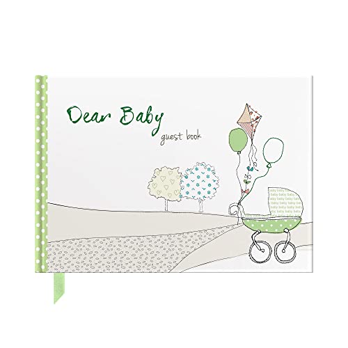 Beispielbild fr Dear Baby - Baby Shower / Newborn Guest Book (Green) : Capture messages of love & congratulations (From You to Me Journals) zum Verkauf von WorldofBooks