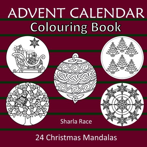 Beispielbild fr Advent Calendar Colouring Book: 24 Christmas Mandalas zum Verkauf von WorldofBooks