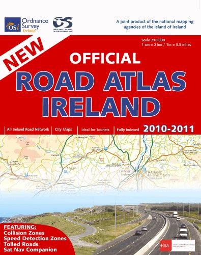 9781907122309: Official Road Atlas Ireland 2010: All Ireland Road Network. City Maps. Ideal for Tourists. Fully Indexed (O/S Road Atlas)