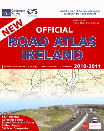 Stock image for Official Road Atlas Ireland 2010: All Ireland Road Network. City Maps. Ideal for Tourists. Fully Indexed (O/S Road Atlas) for sale by WorldofBooks