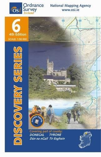 Stock image for County Donegal Central and County Tyrone Map | Ordnance Survey Ireland | OSI Discovery Series 6 | Ireland | Walks | Hiking | Maps | Adventure (Irish Discovery Series) for sale by WorldofBooks