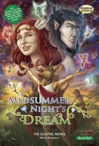 Beispielbild fr A Midsummer Night's Dream The Graphic Novel: Quick Text zum Verkauf von Blackwell's