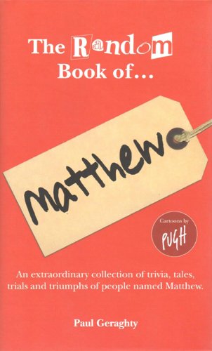 Beispielbild fr The Random Book of. Matthew zum Verkauf von AwesomeBooks