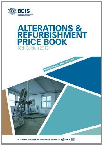 Stock image for BCIS Alterations and Refurbishment Price Book 2013 for sale by AwesomeBooks