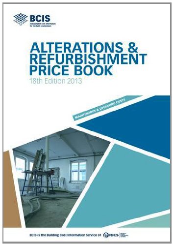 9781907196324: BCIS Alterations and Refurbishment Price Book 2013