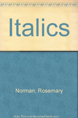 Stock image for Italics for sale by Blackwell's