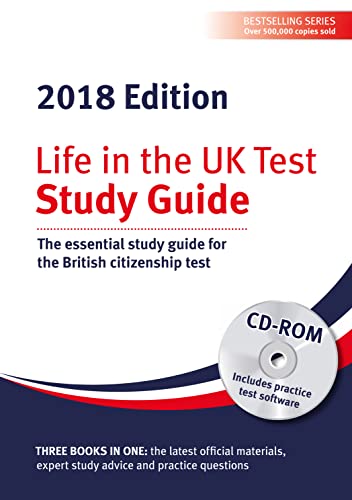 Beispielbild fr Life in the UK Test: Study Guide & CD ROM 2018: The essential study guide for the British citizenship test zum Verkauf von WorldofBooks