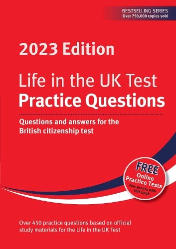 Beispielbild fr Life in the UK Test: Practice Questions 2023: Questions and answers for the British citizenship test zum Verkauf von Revaluation Books