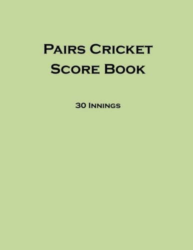 Stock image for Pairs Cricket Score Book for sale by Revaluation Books