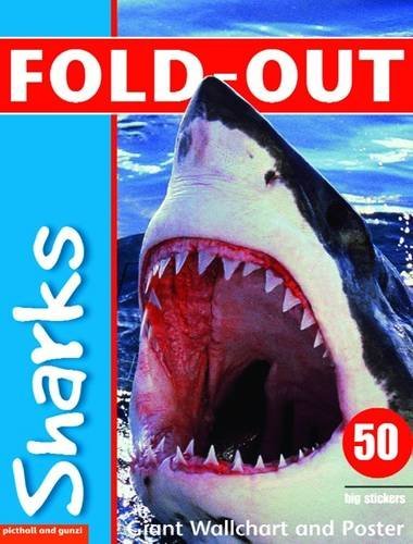 Imagen de archivo de Fold-Out Sharks Sticker Book (Fold-Out Poster Sticker Books) a la venta por GF Books, Inc.