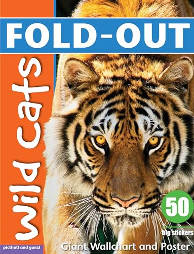 Stock image for Fold-Out Wild Cats Sticker Book (Fold-Out Poster Sticker Books) for sale by GF Books, Inc.