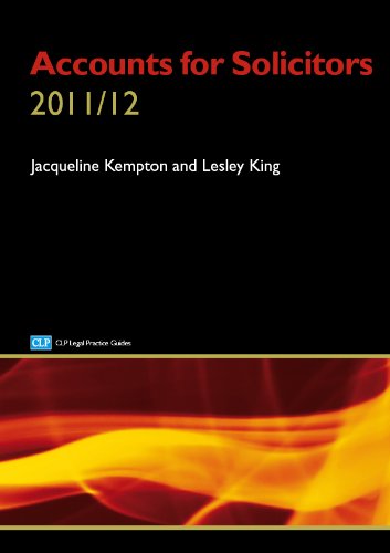 Beispielbild fr Accounts for Solicitors 2011/2012 (CLP Legal Practice Guides) zum Verkauf von AwesomeBooks