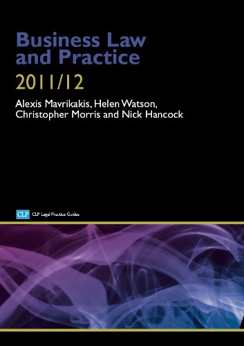 Beispielbild fr Business Law and Practice 2011/2012 (CLP Legal Practice Guides) zum Verkauf von AwesomeBooks