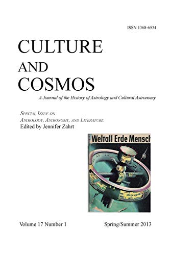 9781907767692: Culture and Cosmos Vol 17 Number 1