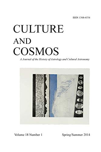 Stock image for Culture and Cosmos Vol 18 Number 1 for sale by Gardner's Used Books, Inc.
