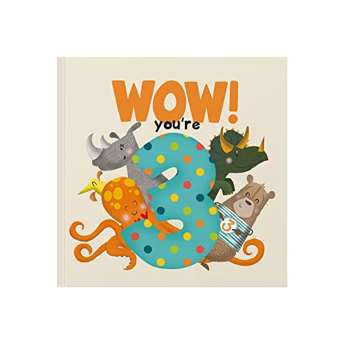 Beispielbild fr WOW! You're Three: Happy Birthday Gift Book with an Envelope That Can Be Sent As a Card zum Verkauf von Goldstone Books