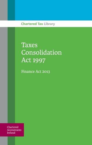 9781908199652: Taxes Consolidation Act 1997