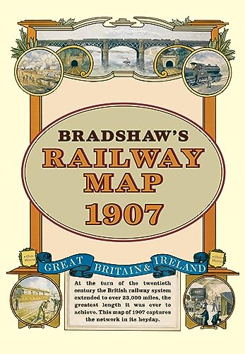 9781908402134: Bradshaw's Railway Folded Map 1907