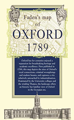 Beispielbild fr Map of Oxford 1789 (Historical Map) zum Verkauf von Kennys Bookstore