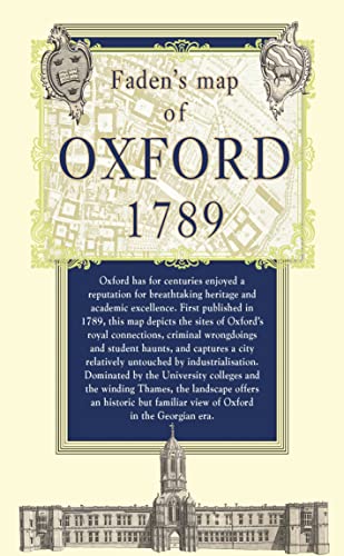 Imagen de archivo de Map of Oxford 1789 (Historical Map) a la venta por Kennys Bookstore