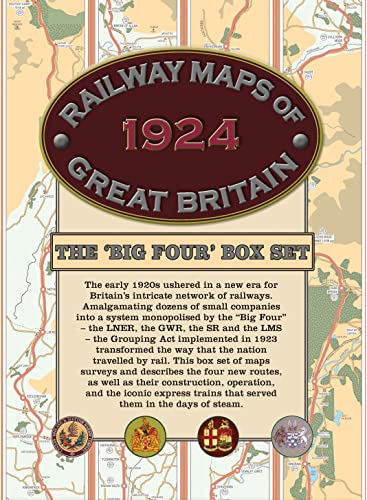9781908402318: Railway Maps of Great Britain, 1924: The `Big Four' Box-set