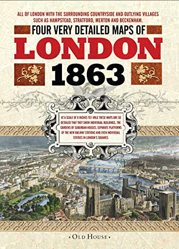 Beispielbild fr Four Very Detailed Street Maps of Victorian London, 1863 zum Verkauf von Lewes Book Centre